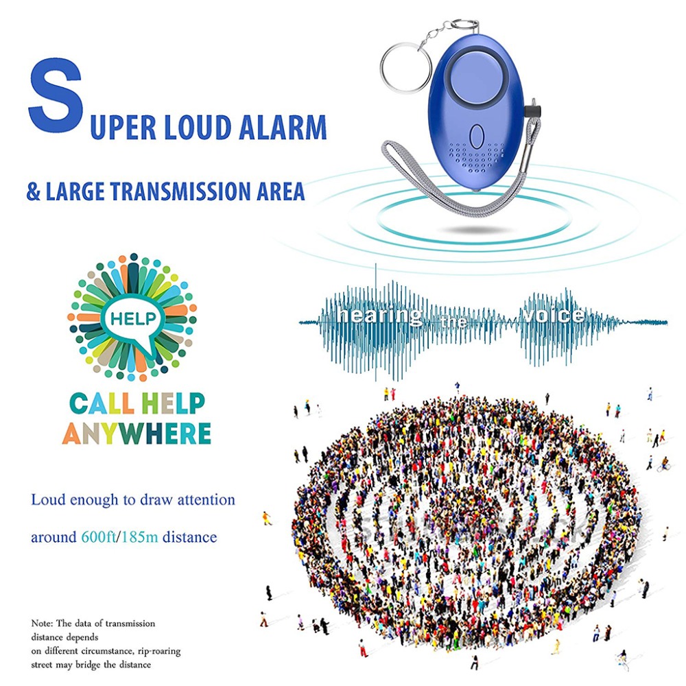 130 дБ сигнализация самооборон – обзор и цена Personal Alarm Keychain